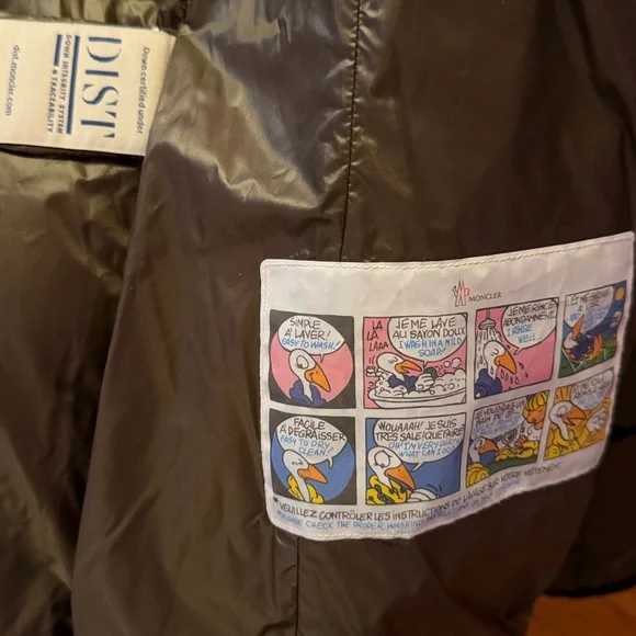 Moncler Green Sirli Hooded Zip Up Short Down Puffer Coat Jacket Size 3 Large - Picture 6 of 15